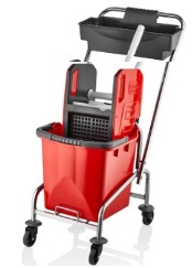 Carucior de curatenie profesional Cromat Single Bucket
